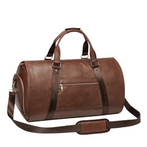 Sac de voyage de grande capacité personnalisé de haute qualité, compartiment à chaussures, sac à main en cuir PU imperméable pour ordinateur portable - Product Image 1