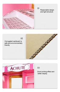 Cajas de exhibición de papel de cartón corrugado para maquillaje cosmético personalizado de tienda minorista - Product Image 4