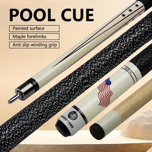 Queue de billard en érable 1/2, pointe de 13 mm, motif drapeau américain, poignée antidérapante enroulée - Product Image 1