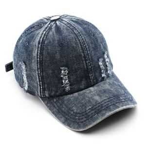 Gorra de Béisbol Personalizada, Lisa, en Blanco, Desgastada, Vintage, de Mezclilla Resistente, Estilo Dad Hat - Product Image 1