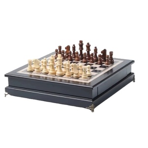 Set di <span class=keywords><strong>Scacchi</strong></span> di Lusso in Confezione Regalo, Pezzi in Legno, Scacchiera con Cassetto, Dimensioni Grandi <span class=keywords><strong>3</strong></span> Pollici, Set da Gioco per Arredamento Casa - Product Image 1