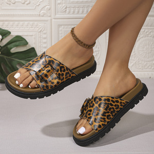Chanclas de Verano Retro con Suela Gruesa Antideslizante, de Color Sólido, Extra Grandes, con Punta Redonda, Suela de Goma, Parte Superior de PU, Marca YX - Product Image 5