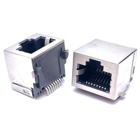Konektor Keystone RJ45 Cat6 Soulin, Coupler Kuningan, Pelindung Faceplate, Soket Jaringan untuk Pemasangan di PCB Board, IP67