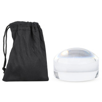 6X Dome Paperweight Magnifier with Pouch | 2.5-Inch Diameter Table Use for Reading Books Maps & Blueprints