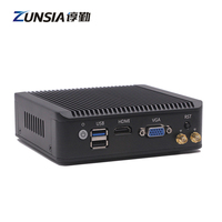 Celeron J4125 J1900 Atom E3845 Nano Mini PC 8GB Ram Quad Core 4 Lan 1 * HD 1 * VGA X86 Routeur Pfsense Barebone Mince Client Mini PC