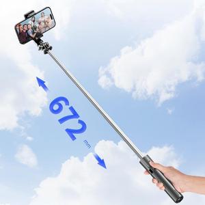 OEM Available F01 Foldable Telescopic Phone Stand Mini Wireless Remote Selfie Stick <b>Tripod</b> for Mobile Phone - Product Image 3