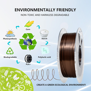 Filament d'imprimante 3D couleur populaire 2025 <span class=keywords><strong>fil</strong></span> plastique <span class=keywords><strong>PLA</strong></span> + soie Bronze noir or universel pour toutes les imprimantes 3d FDM - Product Image 6