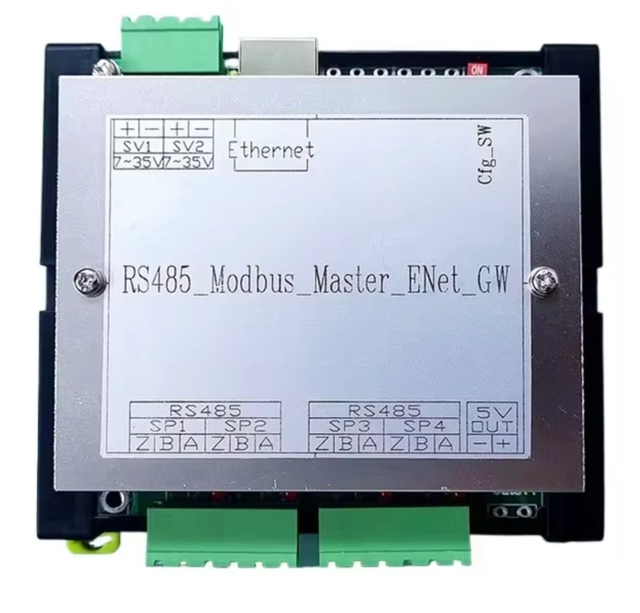 Ethernet Multi Serial RS485 Modbus Master Gateway Module