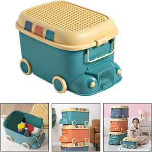 Oem China Wholesale Stackable Durable Plastic Kids <b>Storage</b> <b>Box</b> Cute Toys Organizers Toy Bricks <b>Storage</b> <b>Bins</b> - Product Image 5