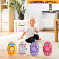 Mignon en forme de poisson lumière LED porte-clés alarme auto-défense sécurité anneau sonore pour femmes enfants sécurité à domicile lampe de poche pour enfants mamans
