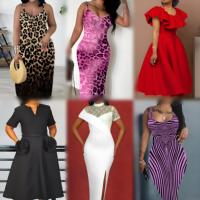 Liquidación de vestidos de mujer a bajo precio, inventario de estilos modernos y casuales para fiesta, estilos variados, envío aleatorio