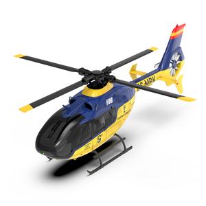 Hélicoptère RC F06 EC135 2.4G 6CH RTF à entraînement direct, double moteur brushless, fonction 3D à une touche, sans flybar, modèle réduit 1:36, jouet - Product Image 1