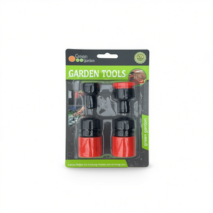 Green Garden Water Pipe Fitting Kit 12 Pcs Red Black Connectors For Garden Hose - Product Image 2