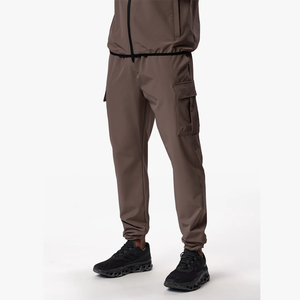 Maßgeschneiderte Gewebte Cargo-Hose für Herren für Fitnessstudio und Outdoor mit Elastischem Bund, Multifunktionalen Bedruckten Technischen Merkmalen und Optionen in Übergrößen - Product Image 1