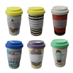 Couvercle et couvercle en silicone personnalisés, tasse à café <span class=keywords><strong>réutilisable</strong></span> en fibre de <span class=keywords><strong>bambou</strong></span> - Product Image 6