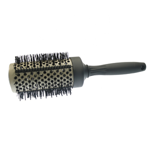Logo personalizzato resistenza al calore del silicone setola rotonda barilotto di ceramica che raddrizzano <span class=keywords><strong>spazzola</strong></span> di capelli - Product Image 5