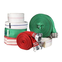Tuyau d'incendie en PVC à double gaine haute pression, fourni par l'usine, 1''-4'', pour usage de formation