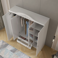 Armoire de chambre à coucher Offre Spéciale conçoit des meubles de chambre à coucher armoire en plastique armoire à 4 portes