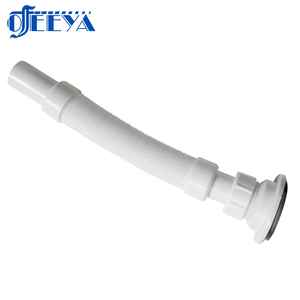 SAM-UK شبكات انابيب التصريف خطوطية قابلة للتعديل، حوض غسيل بلاستيكي من كلوريد البولي فينيل المثقّل بقطر كبير ومرن - Product Image 4