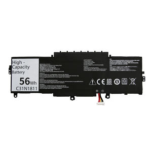 Batterie d'ordinateur portable haute capacité 56Wh C31N1811 de remplacement pour ASUS U4300F/FN/FA UX433F/FX/FN, batterie au lithium polymère en stock - Product Image 1