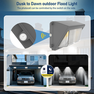 Lámpara LED de Pared Cuadrada Ajustable de 40W-120W, IP65, Impermeable, de Aleación de Aluminio, para Exteriores, Calles, Estacionamientos, Entradas - Product Image 4