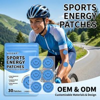 Patch Énergisant Sportif Marque Blanche Vente en Gros Usine OEM ODM Patch Booster d'Énergie Personnalisé Autocollants Smiley en Vrac