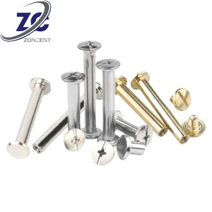 Custom Binding Screw Aluminum Titanium Stainless Steel Brass Wholesale Binding Chicago Screw