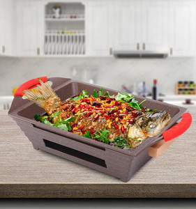 Piastra in lega di alluminio piastra <span class=keywords><strong>per</strong></span> pesce piatto <span class=keywords><strong>per</strong></span> interni teglia facile da pulire fornello <span class=keywords><strong>per</strong></span> barbecue <span class=keywords><strong>per</strong></span> ristorante - Product Image 4