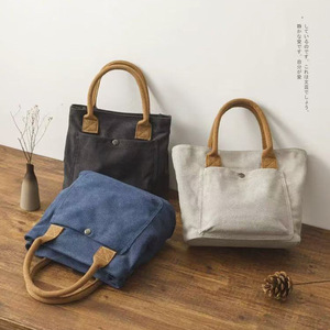 Sac en toile pour <span class=keywords><strong>femme</strong></span>, sac à bandoulière, sac d'école pour étudiant, grande capacité, résistant à l'usure, sac en toile pour le travail quotidien - Product Image 3
