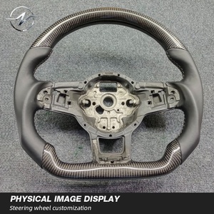 Volant sport en fibre de carbone Memalonania avec poignée de <span class=keywords><strong>35</strong></span> mm pour Volkswagen CC MAGOTAN <span class=keywords><strong>Golf</strong></span> <span class=keywords><strong>6</strong></span> 7 Lamando Passat <span class=keywords><strong>GTI</strong></span> - Product Image 4
