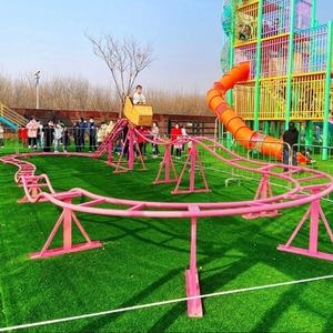 Mini-roller-coaster familial à propulsion vélo, roller-coaster à propulsion manuelle pour papa, à vendre - Product Image 4