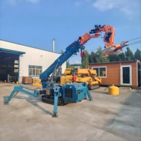 Grue araignée personnalisable certifiée CE de 3 et 4 tonnes, directement de l'usine, avec ventouses à vide pour l'installation de murs-rideaux en verre