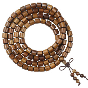 Cuentas de madera de palisandro negro de 6-8 mm, 108 piezas, pulsera budista de madera de estilo chino para ceremonias religiosas - Product Image 5