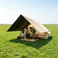 Grande tente de glamping familiale de luxe Oxford, Carpas Para Lujo Grande, nouvelle tente de camping gonflable pour 2-3 personnes