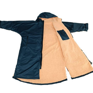Poncho imperméable à capuche <span class=keywords><strong>avec</strong></span> doublure en polaire sherpa, coupe-vent, pour la natation, robe <span class=keywords><strong>de</strong></span> surf personnalisée, robe <span class=keywords><strong>de</strong></span> changement imperméable pour l'hiver - Product Image 3