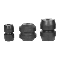 Bloc amortisseur cylindrique creux en caoutchouc robuste pour ressorts anti-vibrations