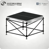 Table de DJ mobile en aluminium Foresight, scène/écran de fond pour activités/spectacles/concerts