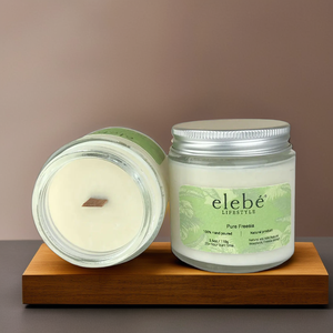 Bougies parfumées en cire de soja de luxe dans un bocal en verre élégant avec boîte-cadeau en étain pour la décoration de la maison Fêtes de vacances - Product Image 1