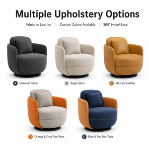 Light Luxury Tufted Velvet 360&deg; Swivel Armchair, Comfort <strong>Rotatable</strong> Single Sofa <strong>Chair</strong> for Hotel, Office and Apartment - Product Image 2