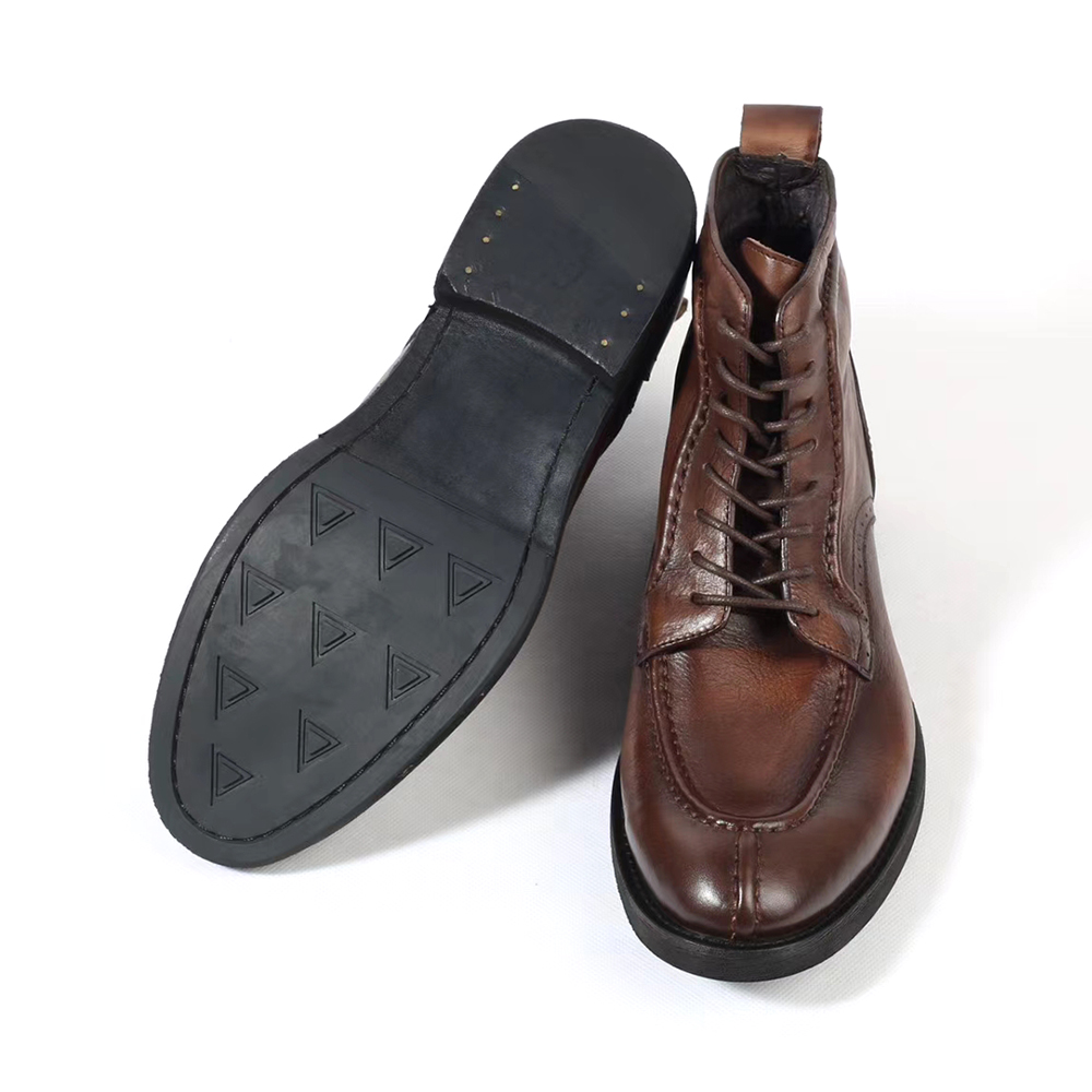 chinese dress ladies Guidi Soft Horse 793 Thick-Soled Lace-Up Leather Boots