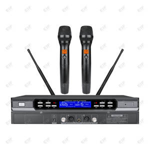Micrófono Inalámbrico HP-3000 de Alto Rendimiento UHF, Sistema de Micrófono Dual de Mano para Karaoke y Escenario - Product Image 1