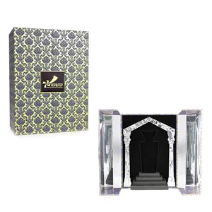 Custom logo unique beauty set paper gift box luxury cosmetic cardboard perfume packaging box with velvet ps tray