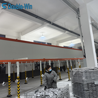 Ligne de production de revêtement uniforme automatique avec cabines de pulvérisation pour la protection des coques électroniques par revêtement en poudre