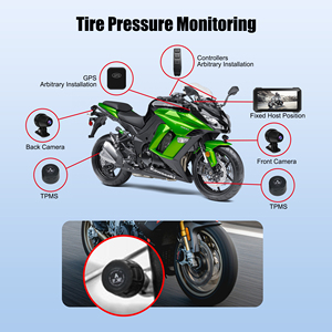 Nhà Máy 6.25 inch xe máy Carplay hiển thị không thấm nước GPS kép máy ảnh TPMS Android hệ thống tự động - Product Image 4