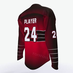100% poliéster oem venta al por mayor de encargo jersey de hockey sobre hielo - Product Image 5