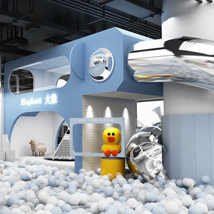 Ensemble d'aire de jeux intérieure interactive avec <span class=keywords><strong>cadre</strong></span> d'escalade Centre de jeu labyrinthe souple Piscine de sable et balles pour enfants - Product Image 4