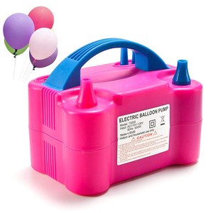 Pompa Balon Listrik OEM JY 2025 110V 600W Merah Portabel Dua Nozzle Inflator Blower untuk Dekorasi Pesta - Product Image 1