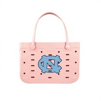 Sac à main tendance en EVA ajouré pour femme, durable, lavable, grande capacité, sac de plage, motif personnalisé, sac fourre-tout décontracté pour le quotidien