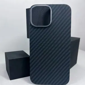 Ультратонкий противоударный чехол для мобильного телефона с металлической рамкой и объективом, противоударный чехол из углеродного волокна для Iphone12 13 14 pro max