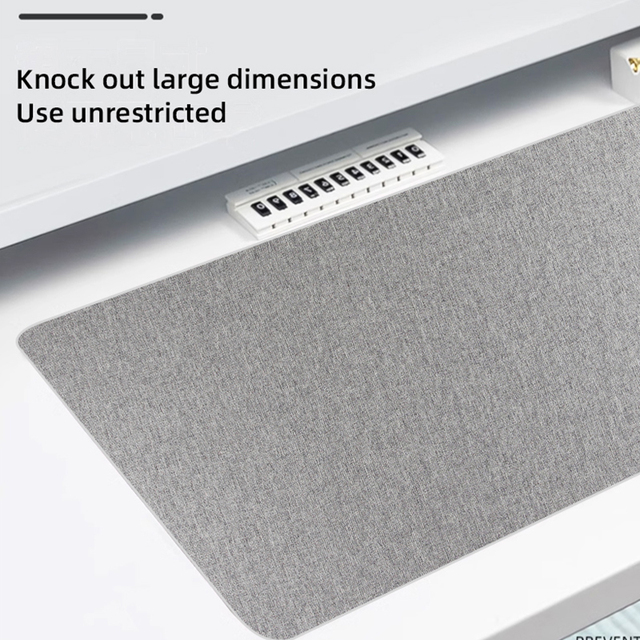 Customized Logo Cotton Linen Mouse Pad Oversized Anti-Slip Rubber Desk Pad Available in Office & Cartoon Style